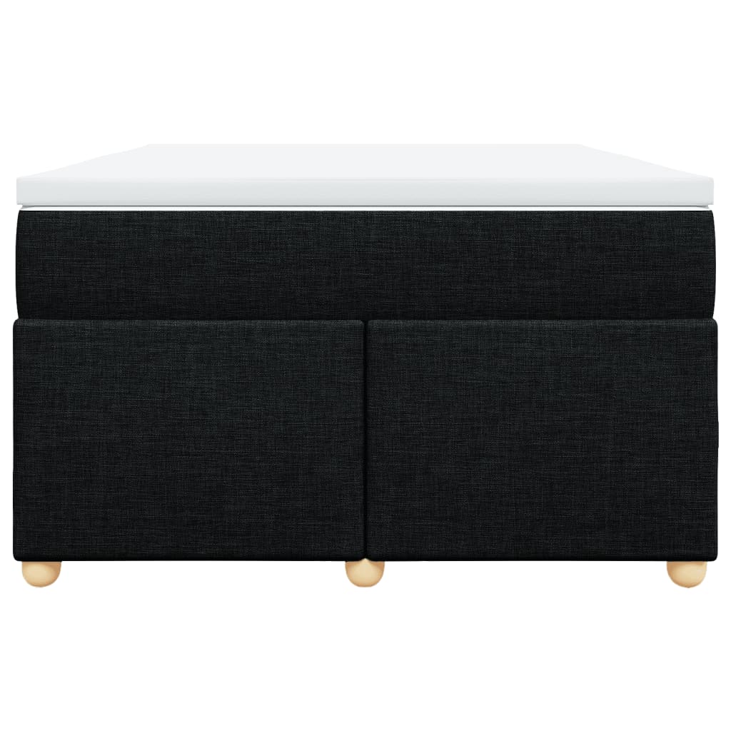 Pat box spring cu saltea, negru, 120x190 cm, catifea GartenMobel Dekor
