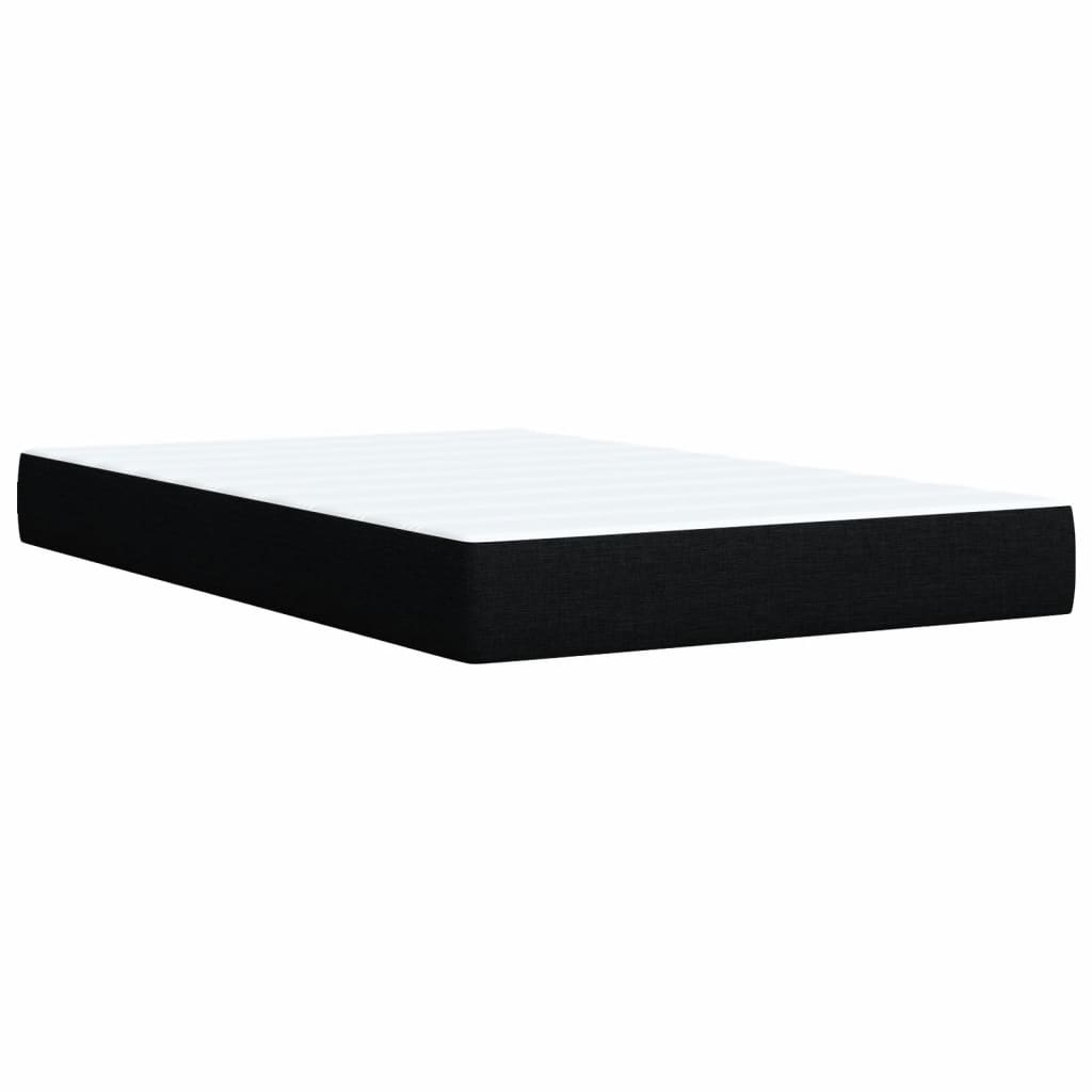 Pat box spring cu saltea, negru, 120x190 cm, catifea GartenMobel Dekor