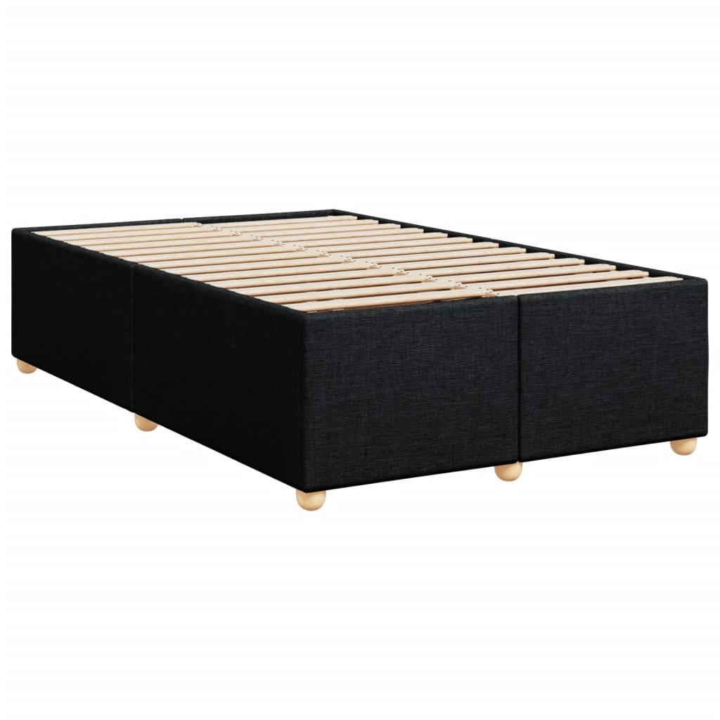 Pat box spring cu saltea, negru, 120x190 cm, catifea GartenMobel Dekor