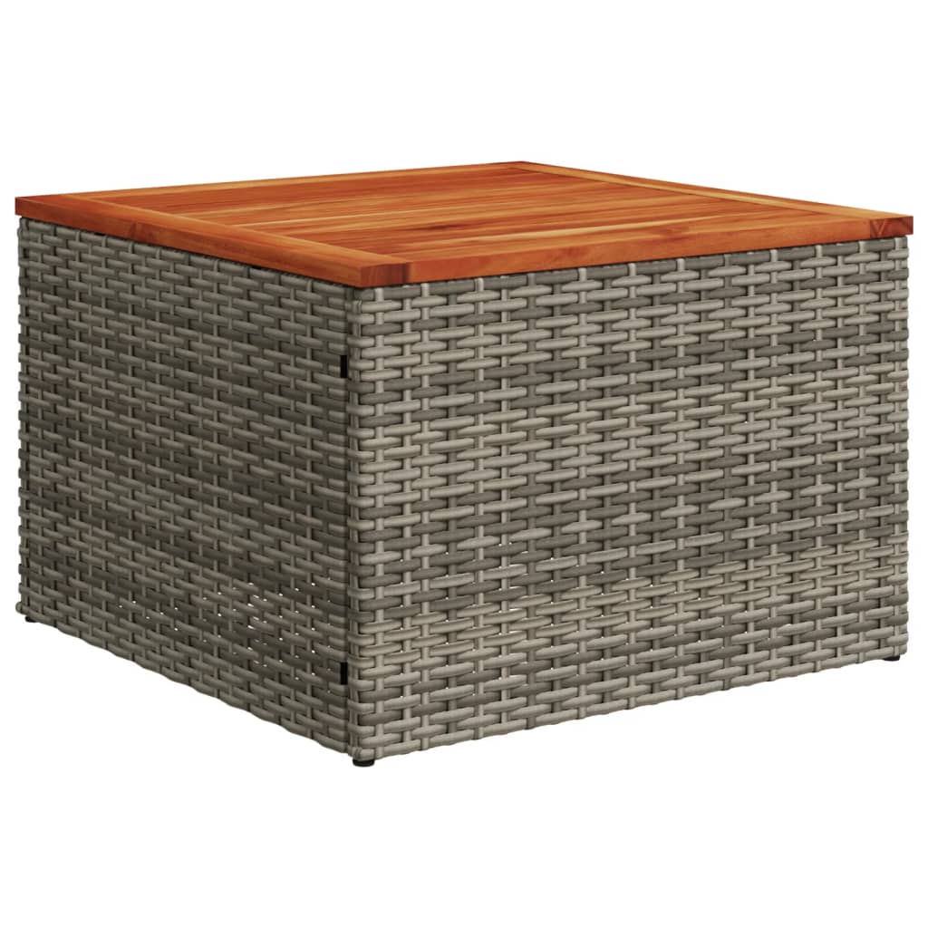 Set canapele de grădină cu perne, 11 piese, gri, poliratan GartenMobel Dekor
