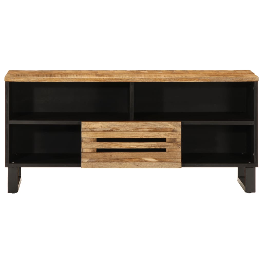 Dulap TV, 100x34x46 cm, lemn masiv mango brut GartenMobel Dekor