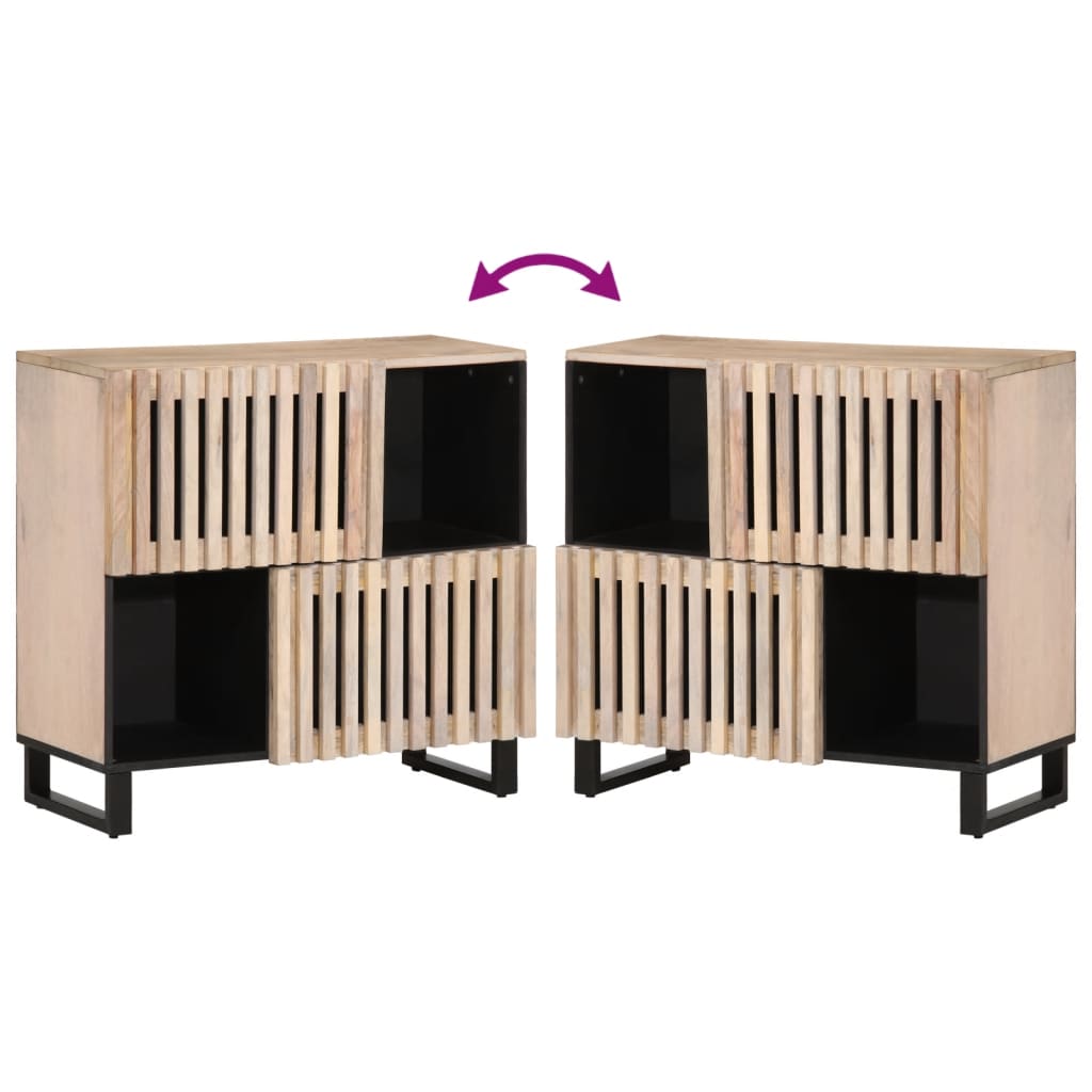 Dulap, 80x34x75 cm, lemn masiv de mango GartenMobel Dekor