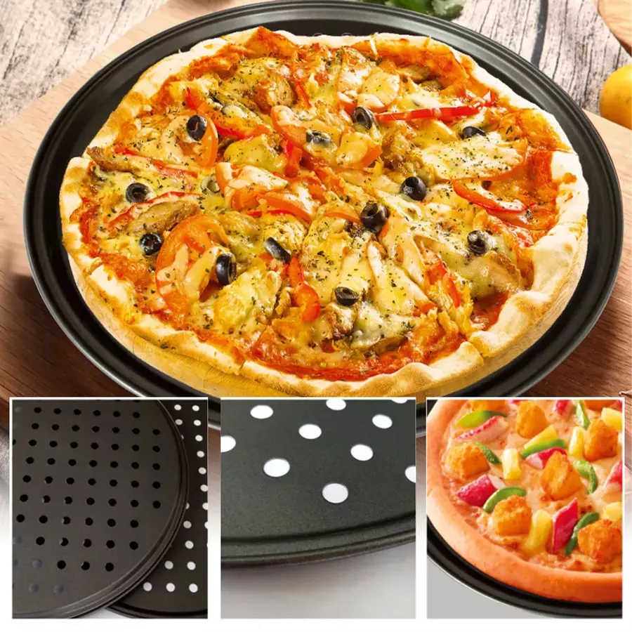 Tava de Copt Pizza cu Strat Antiaderent 32,5 cm Handy KitchenServ