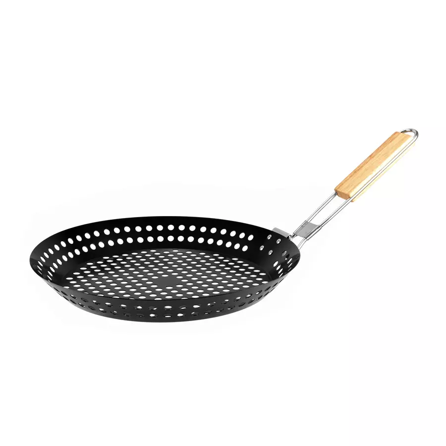 Tigaie BBQ pentru castane, 31*3,5 cm Handy KitchenServ