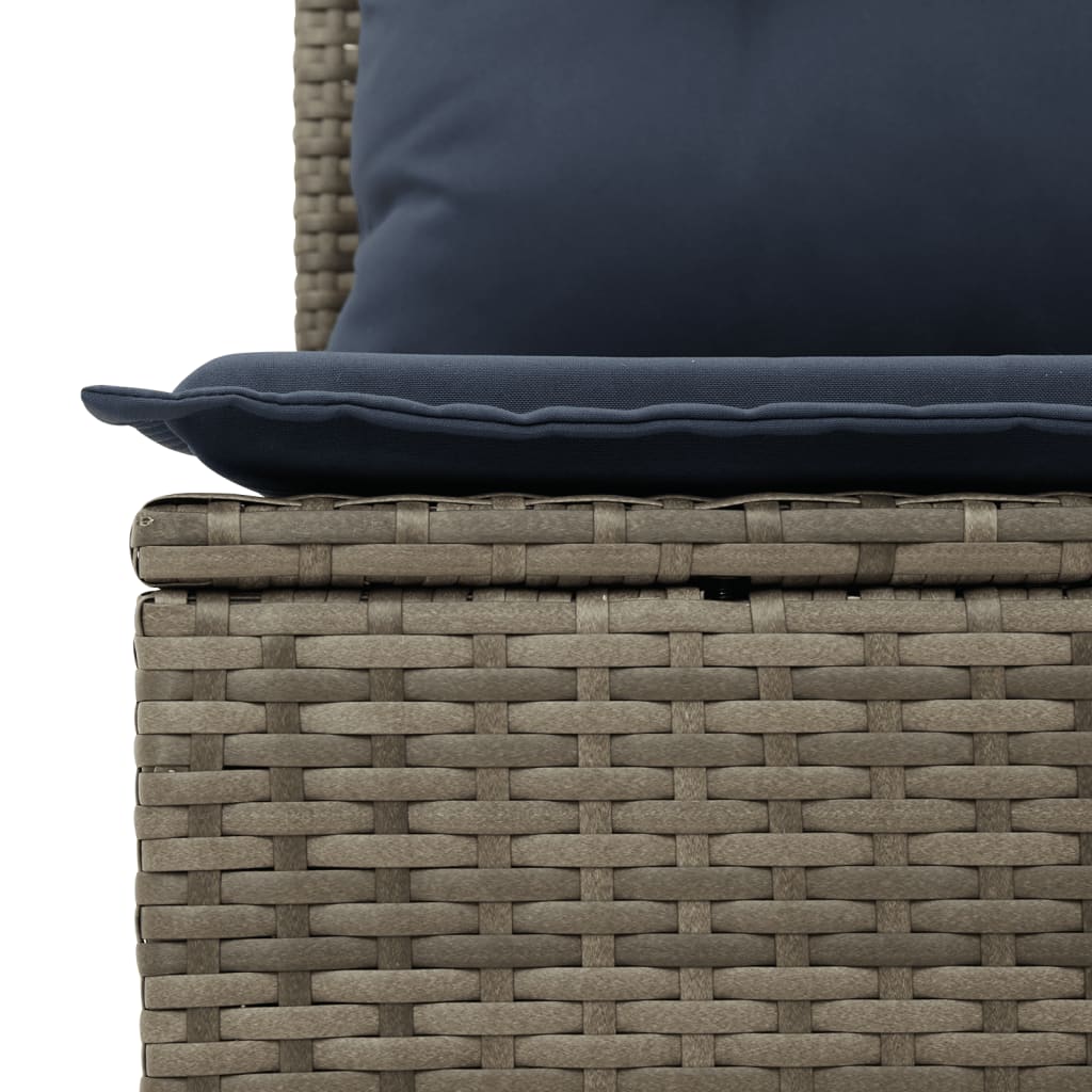 Set canapele de grădină cu perne 10 piese gri deschis poliratan GartenMobel Dekor