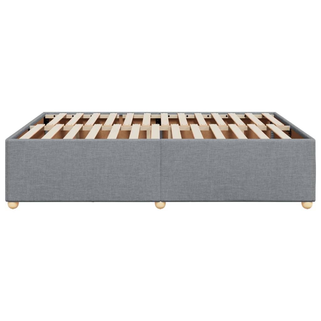 Cadru de pat fără saltea, gri deschis, 140x200 cm, textil GartenMobel Dekor