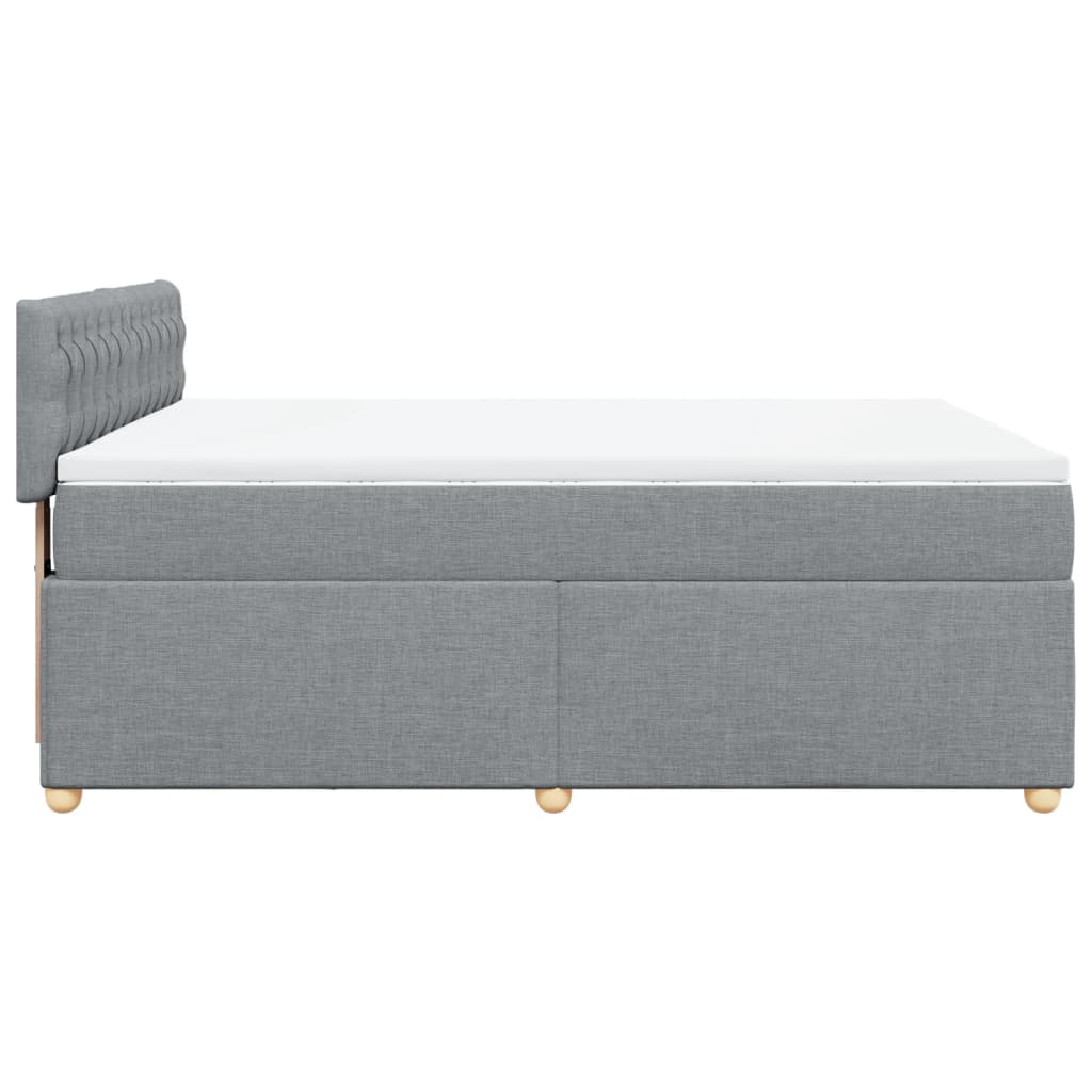 Pat continental, gri deschis, 140x200 cm, material textil GartenMobel Dekor