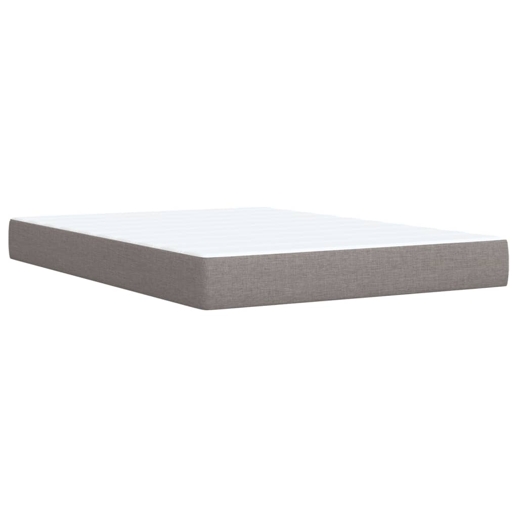 Pat continental cu saltea gri taupe 140x200 cm material textil GartenMobel Dekor