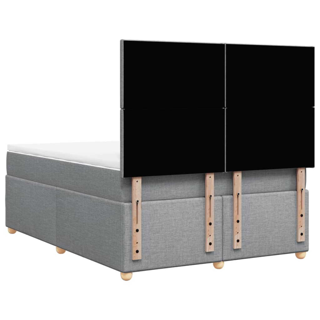 Pat continental, gri deschis, 140x200 cm, material textil GartenMobel Dekor