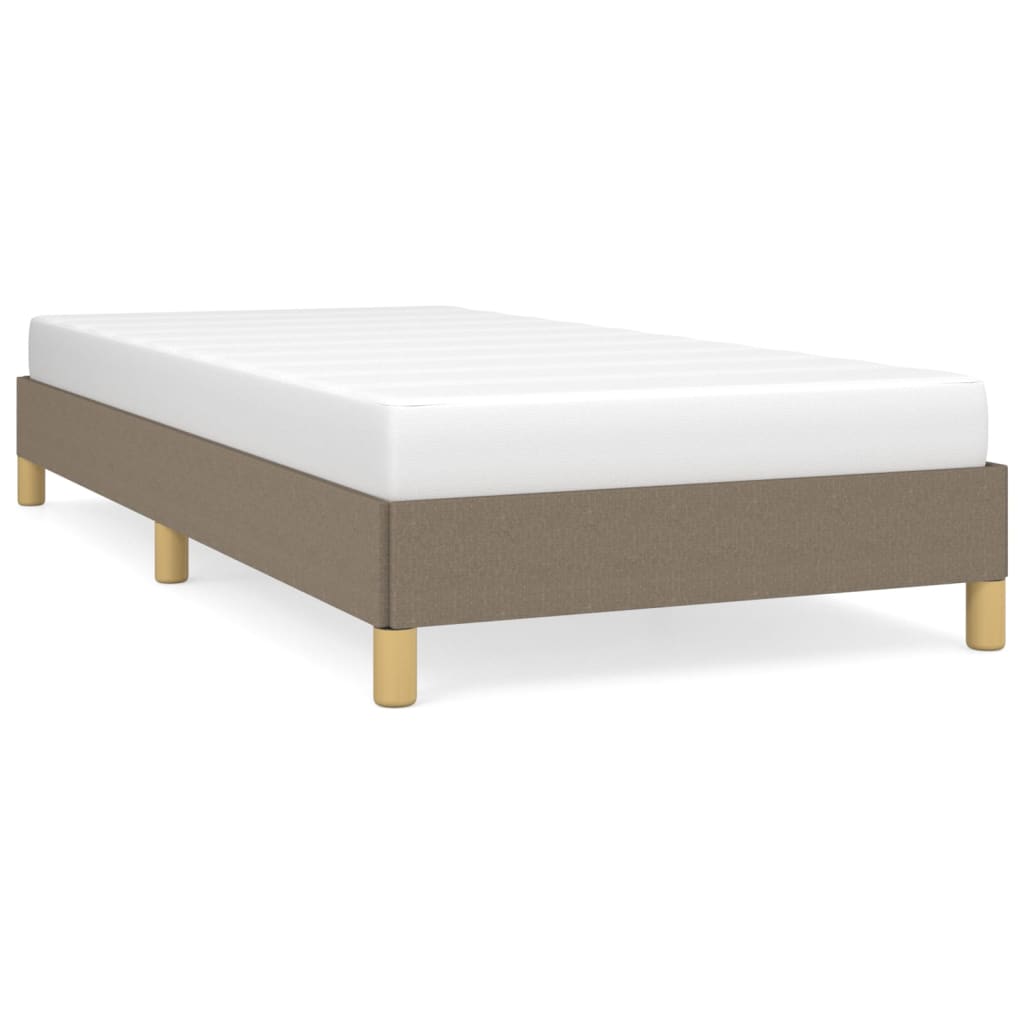 Cadru de pat, gri taupe, 90x190 cm, material textil GartenMobel Dekor