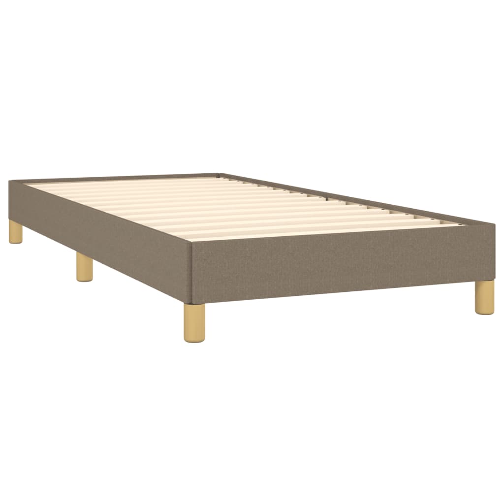 Cadru de pat, gri taupe, 90x190 cm, material textil GartenMobel Dekor