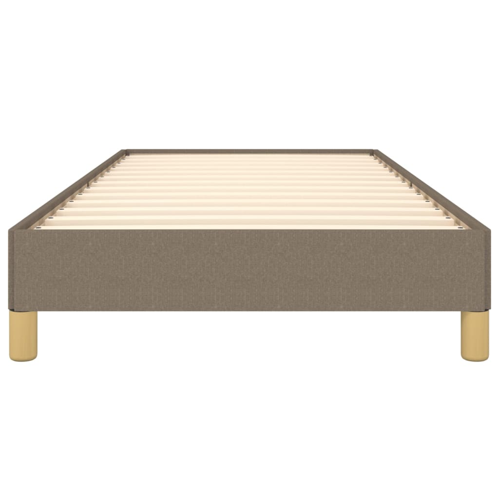Cadru de pat, gri taupe, 90x190 cm, material textil GartenMobel Dekor
