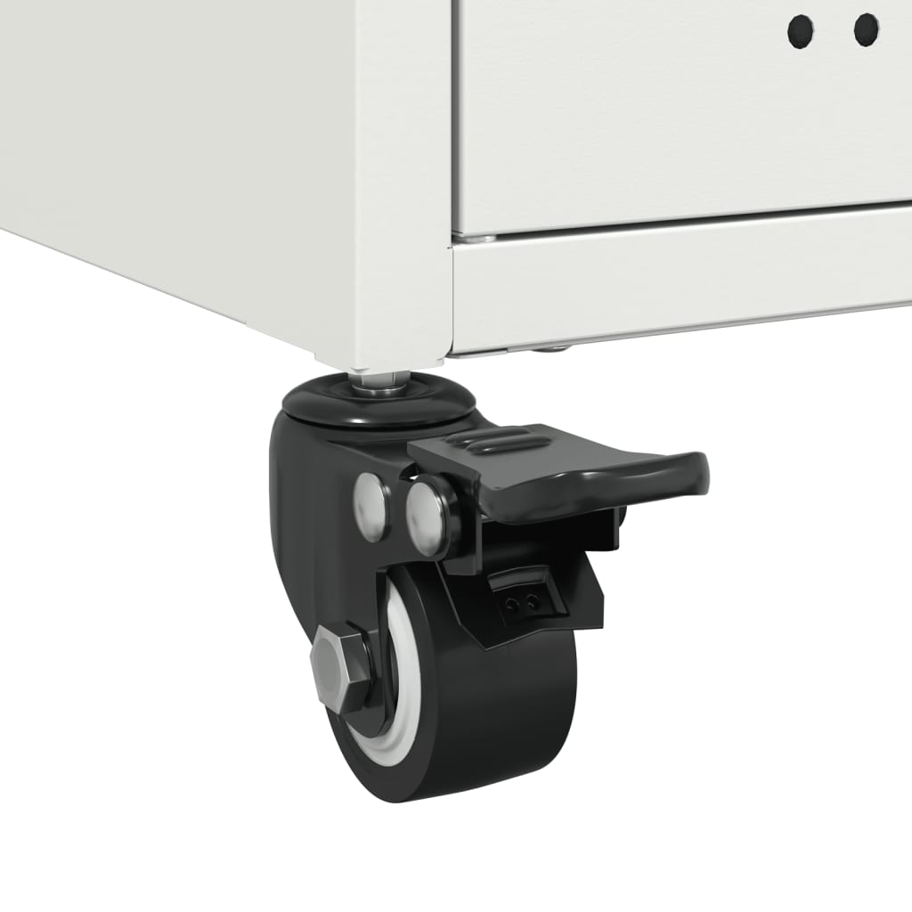 Dulap TV, alb, 100,5x39x43,5 cm, oțel laminat la rece GartenMobel Dekor