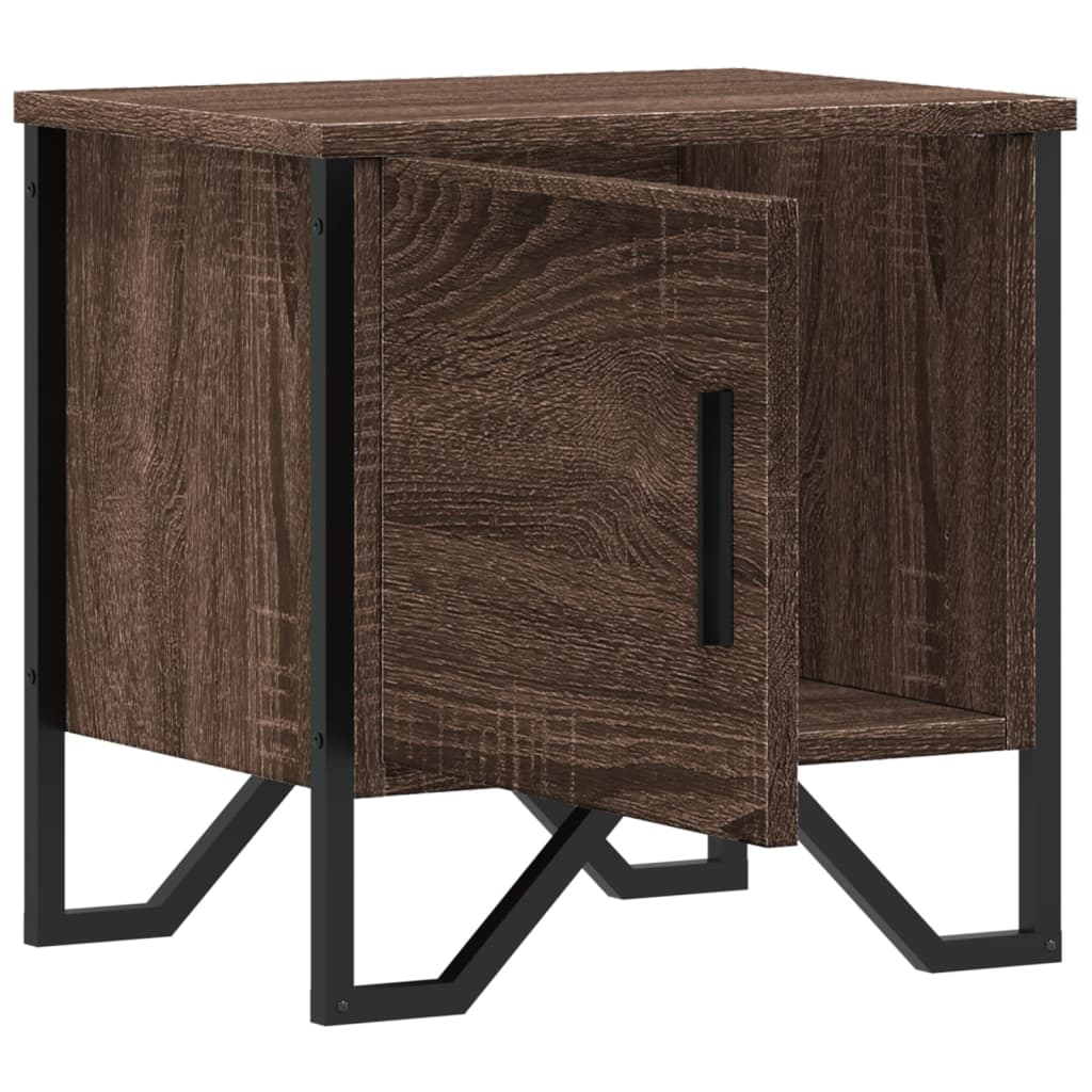 Noptiere, 2 buc., stejar maro, 40x30x40 cm, lemn prelucrat GartenMobel Dekor