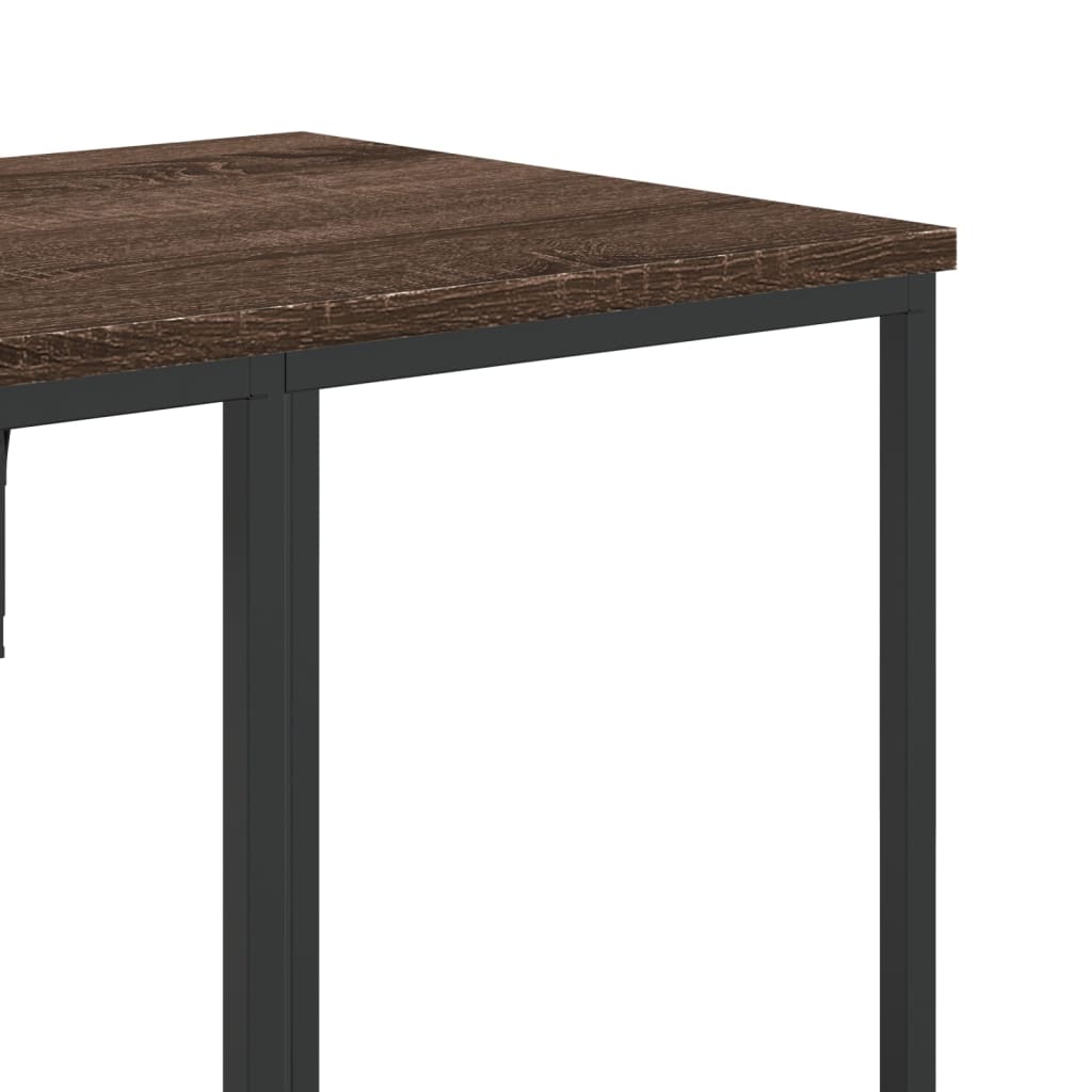 Suport de haine cu rafturi, stejar maro, lemn prelucrat GartenMobel Dekor