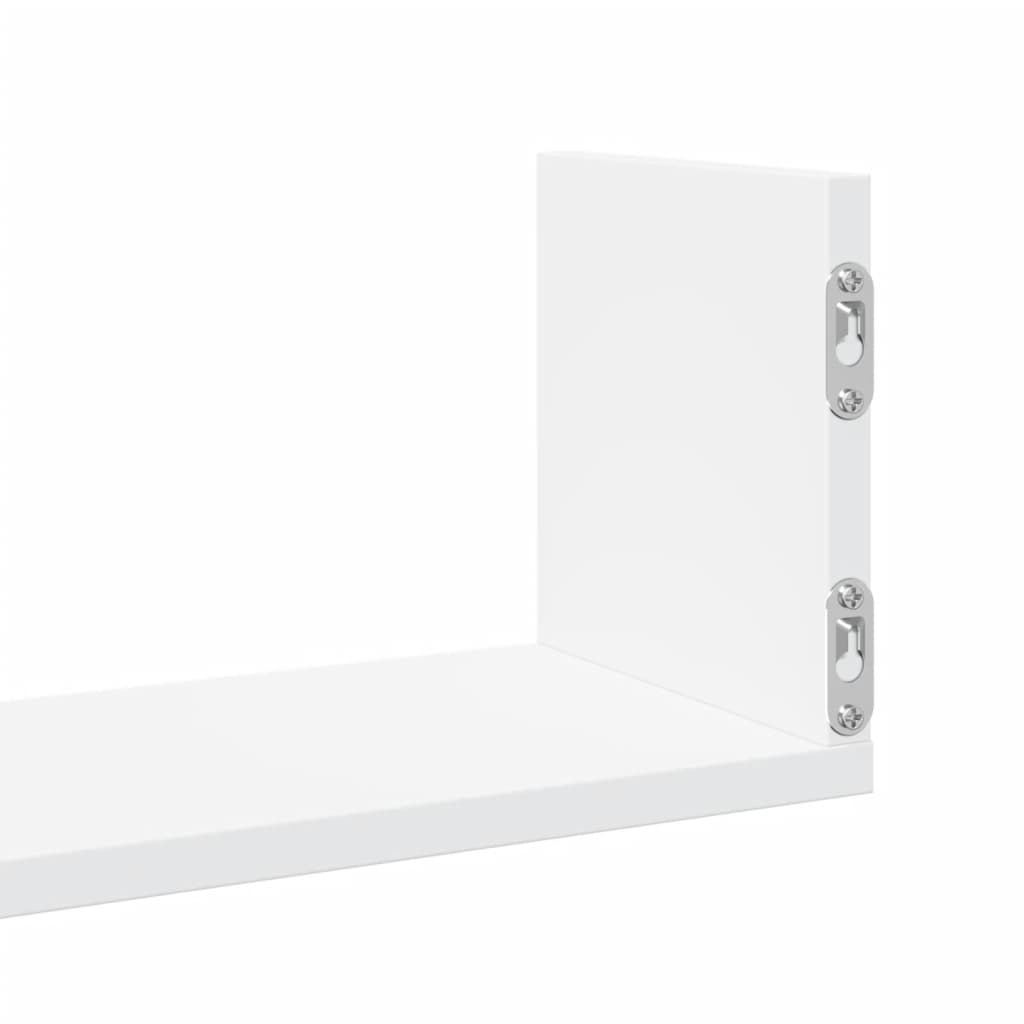 Rafturi de perete, 3 buc., alb, 58x18x18 cm, lemn prelucrat GartenMobel Dekor