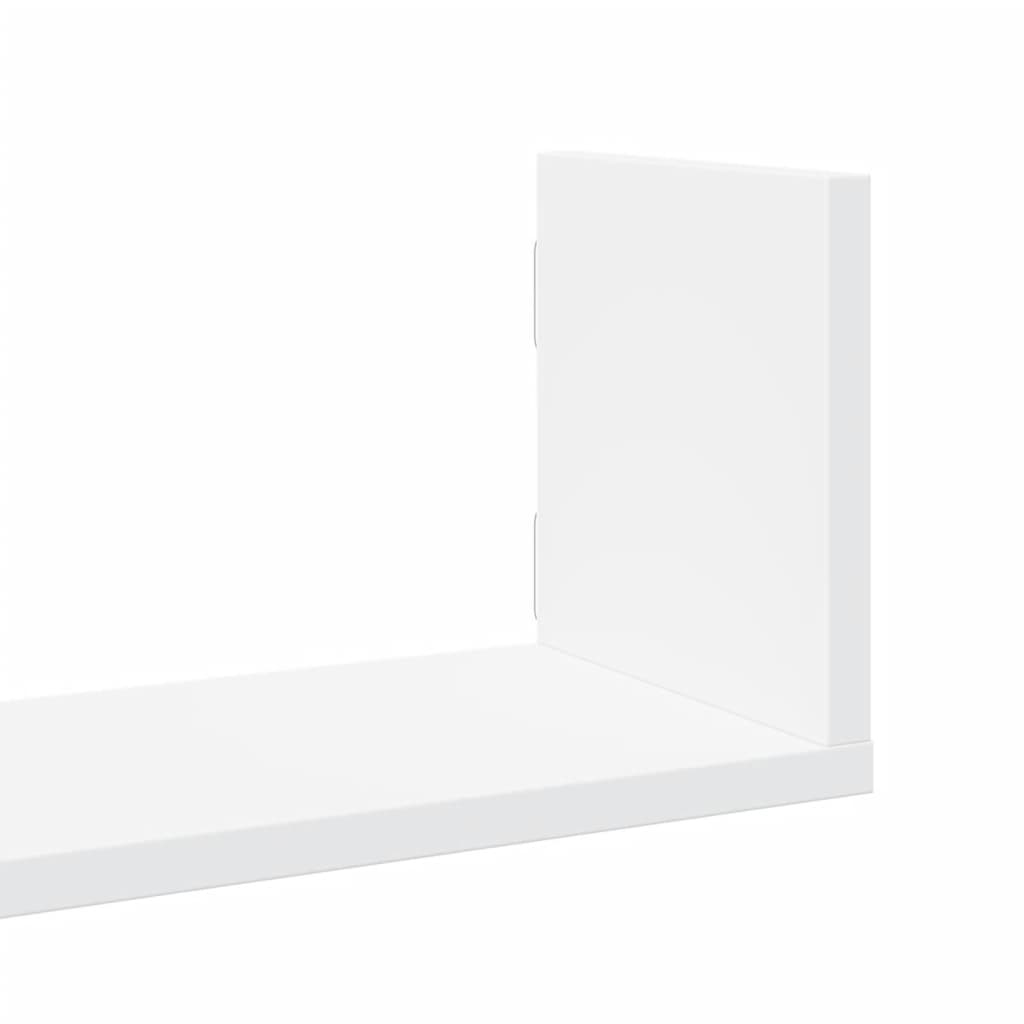 Rafturi de perete, 3 buc., alb, 58x18x18 cm, lemn prelucrat GartenMobel Dekor