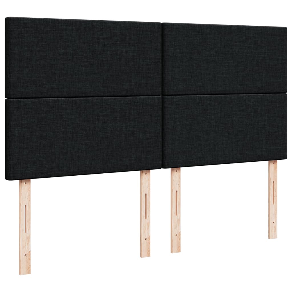 Pat box spring cu saltea, negru, 180x200 cm, catifea GartenMobel Dekor