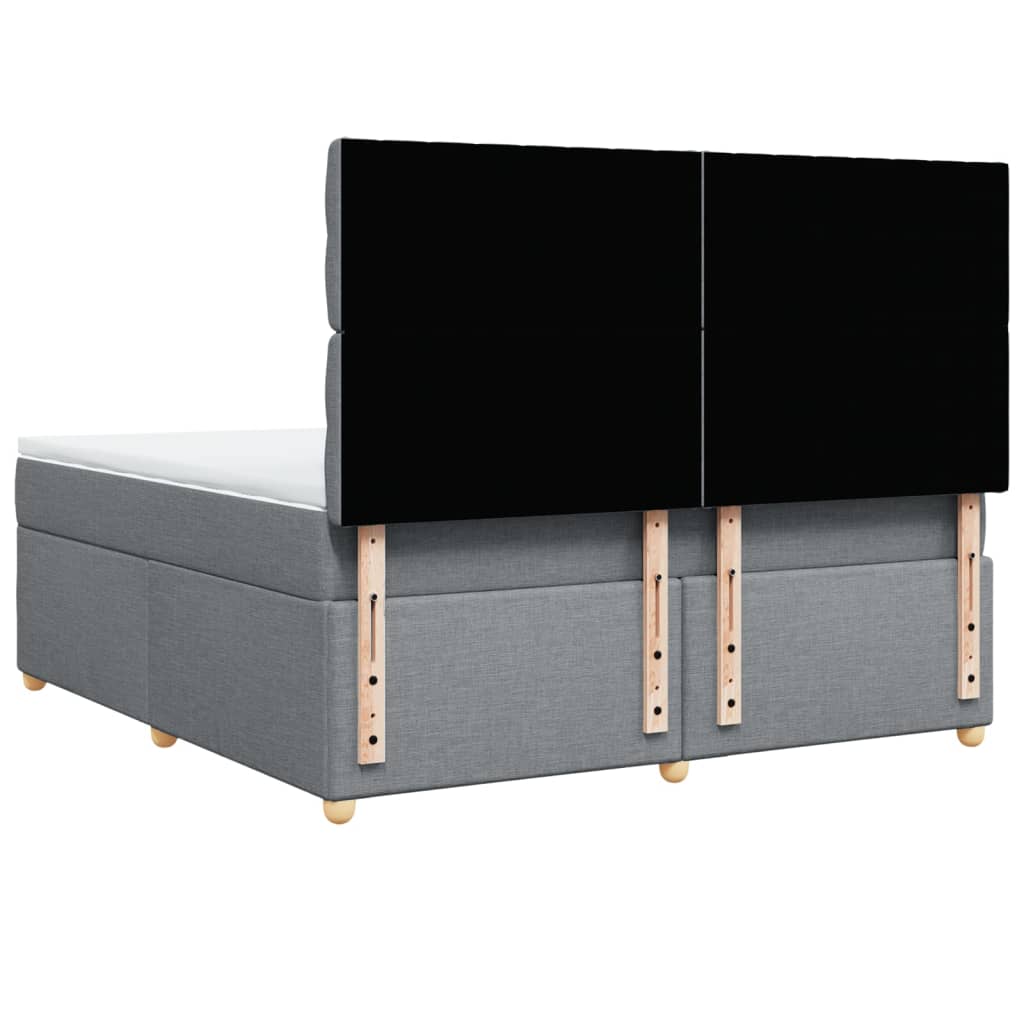 Pat continental, gri deschis, 180x200 cm, material textil GartenMobel Dekor