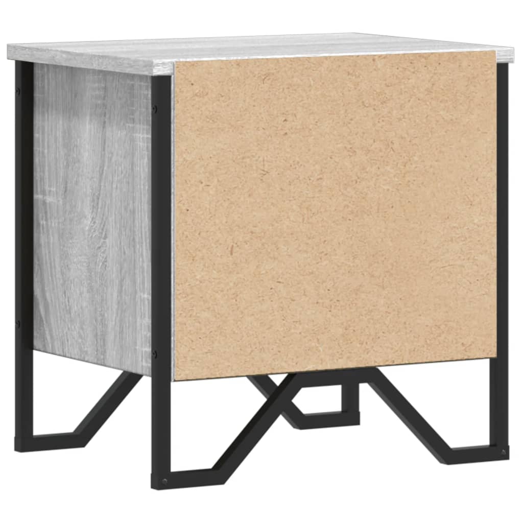 Noptiere, 2 buc., sonoma gri, 40x30x40 cm, lemn prelucrat GartenMobel Dekor