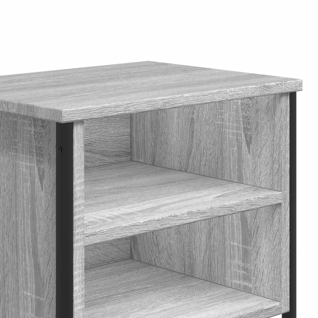 Noptiere, 2 buc., sonoma gri, 40x30x40 cm, lemn prelucrat GartenMobel Dekor