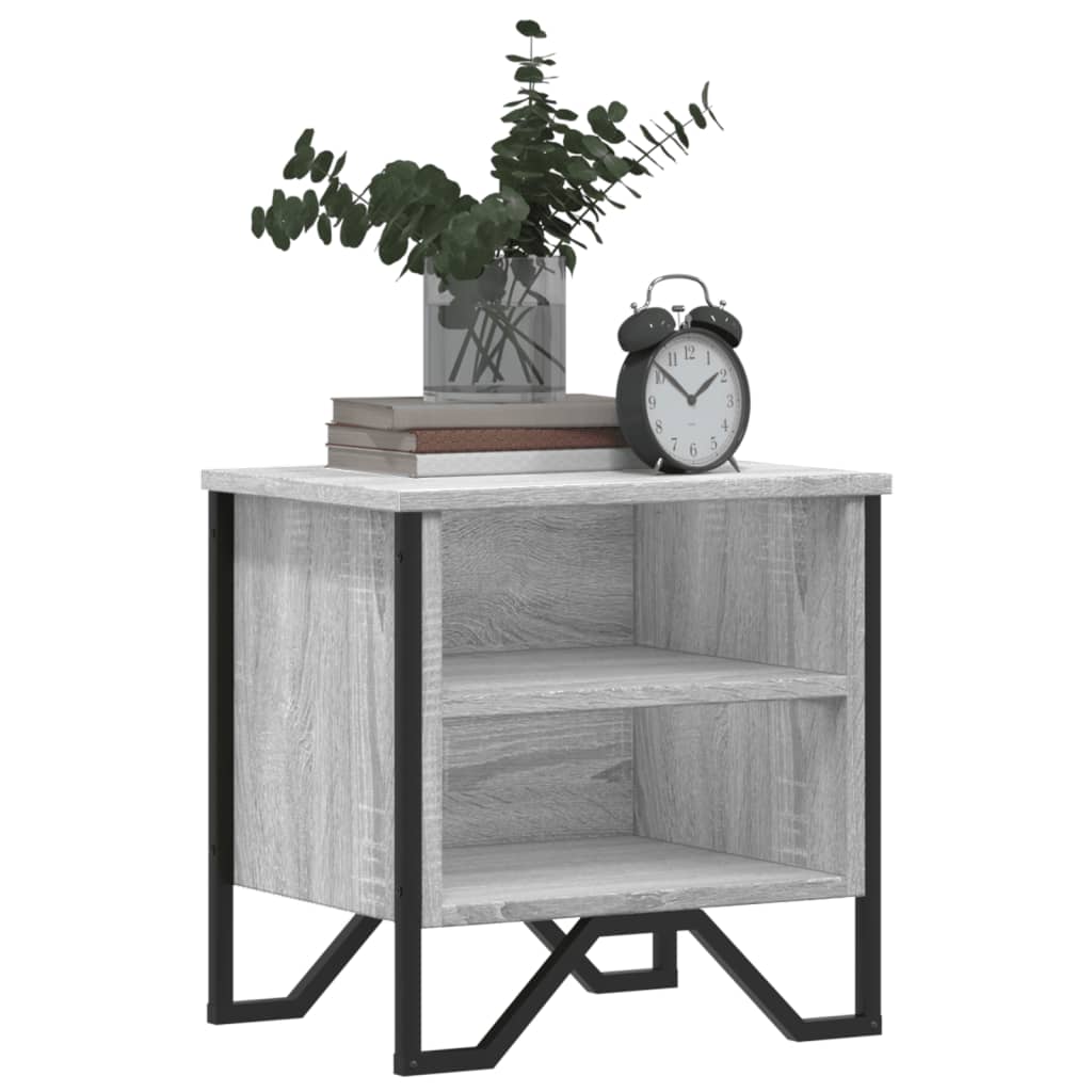Noptiere, 2 buc., sonoma gri, 40x30x40 cm, lemn prelucrat GartenMobel Dekor