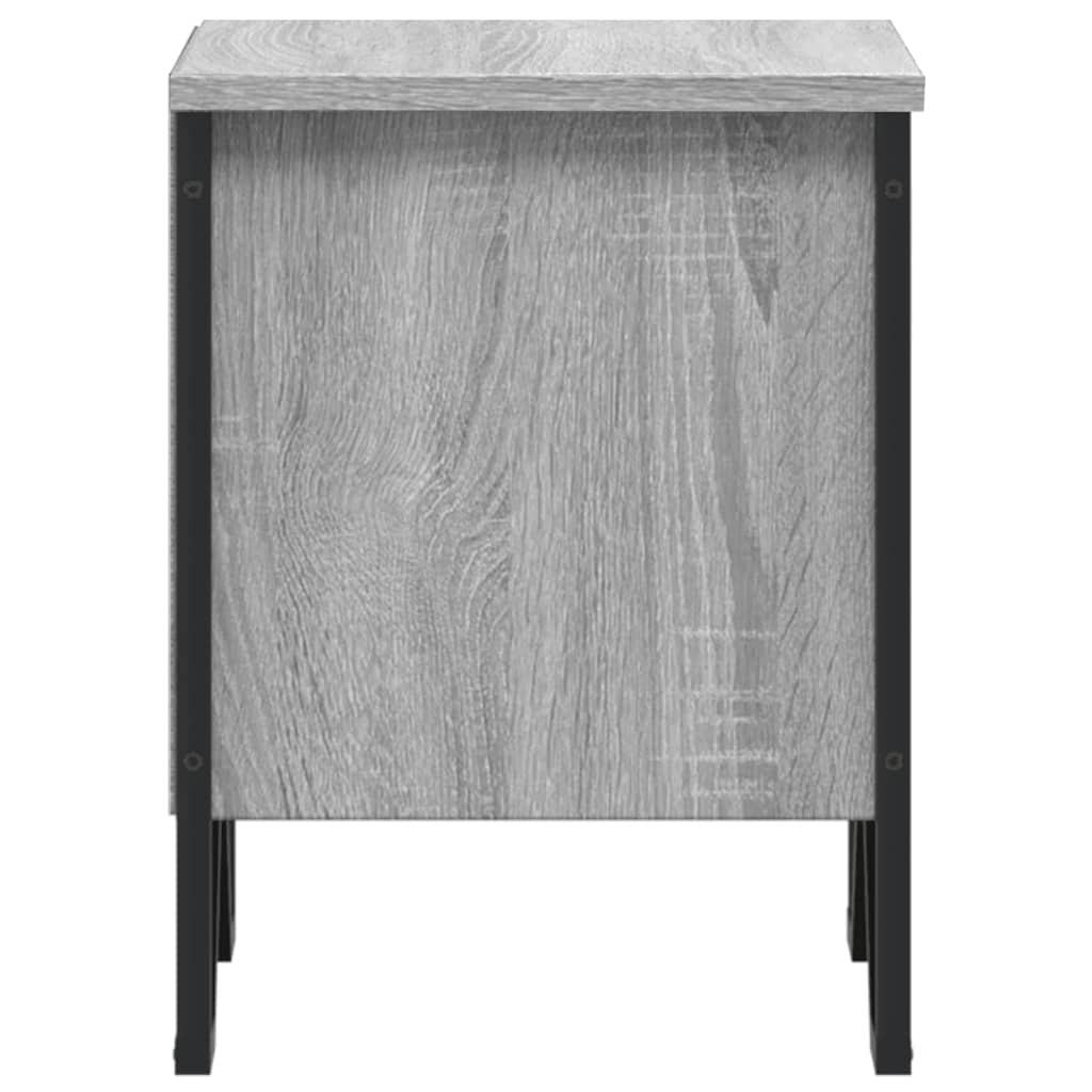 Noptiere, 2 buc., sonoma gri, 40x30x40 cm, lemn prelucrat GartenMobel Dekor