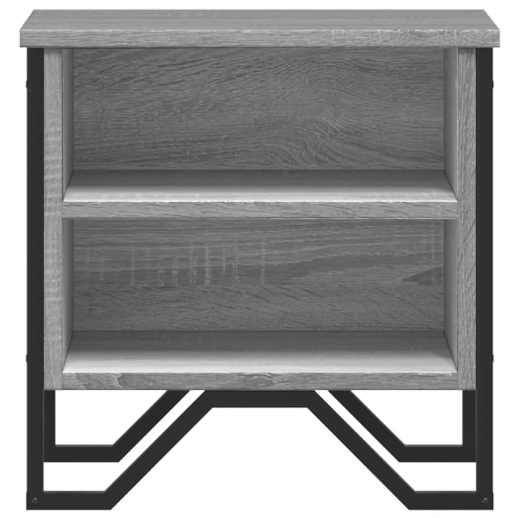 Noptiere, 2 buc., sonoma gri, 40x30x40 cm, lemn prelucrat GartenMobel Dekor