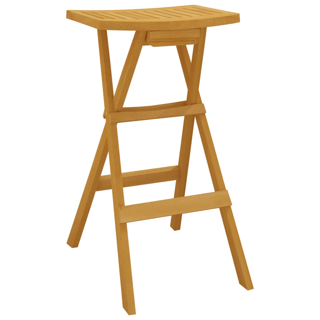 Set mobilier de bar pliabil, 3 piese, lemn masiv de tec GartenMobel Dekor