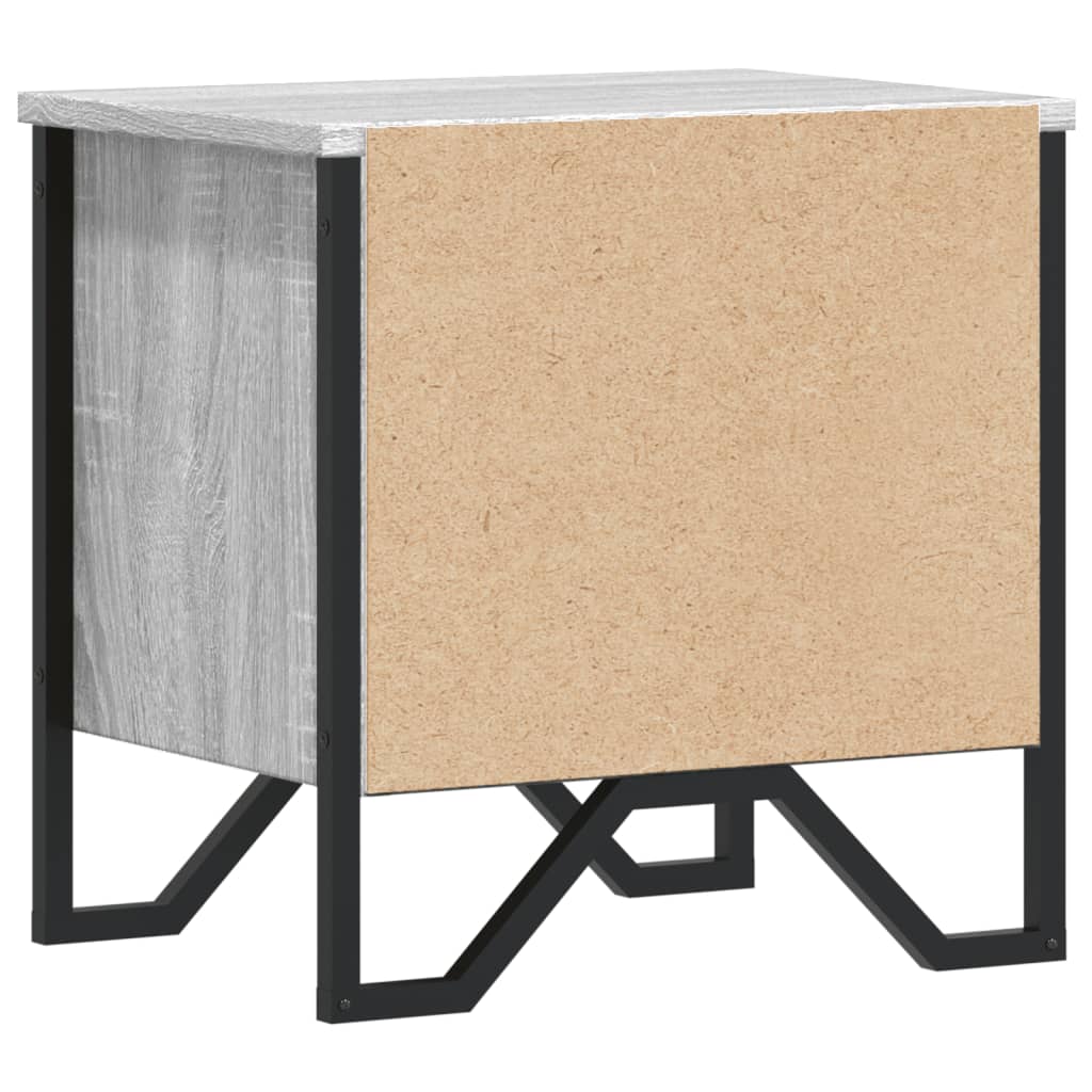 Noptiere, 2 buc., sonoma gri, 40x30x40 cm, lemn prelucrat GartenMobel Dekor