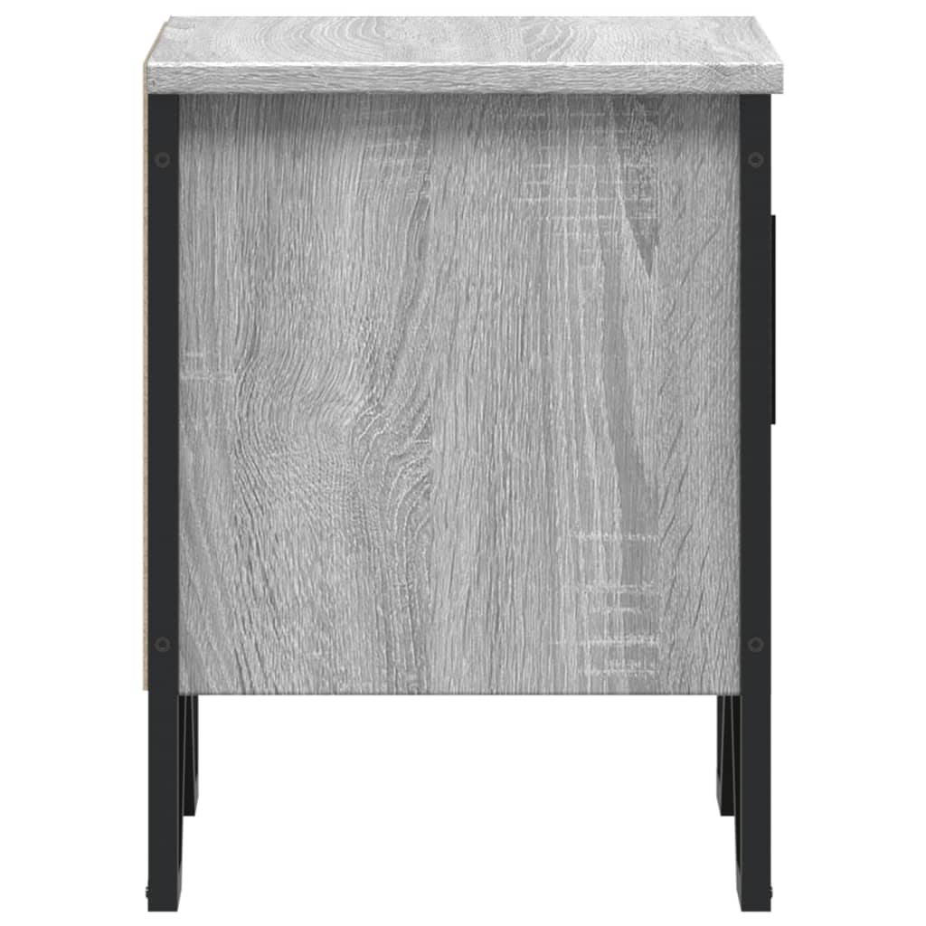 Noptiere, 2 buc., sonoma gri, 40x30x40 cm, lemn prelucrat GartenMobel Dekor