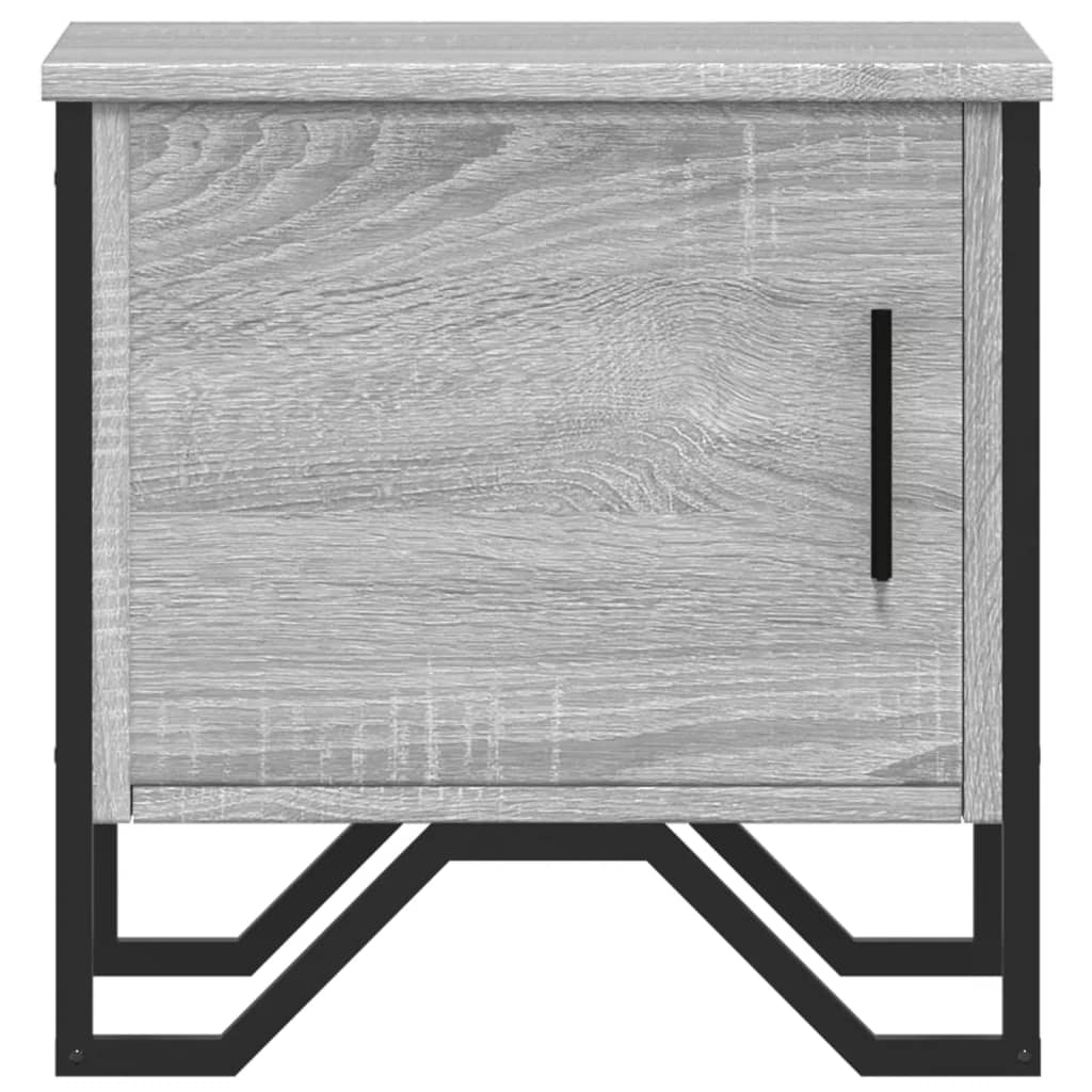 Noptiere, 2 buc., sonoma gri, 40x30x40 cm, lemn prelucrat GartenMobel Dekor