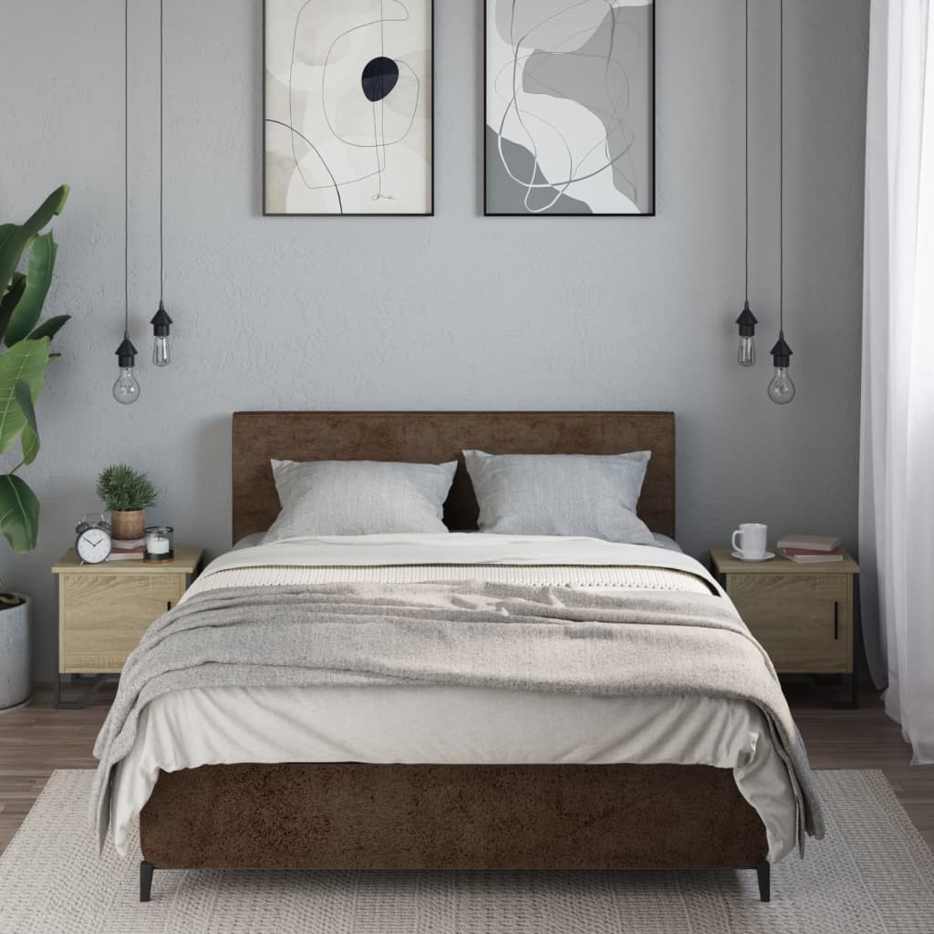 Noptiere, 2 buc., stejar Sonoma, 40 x 30 x 40  cm, PAL GartenMobel Dekor