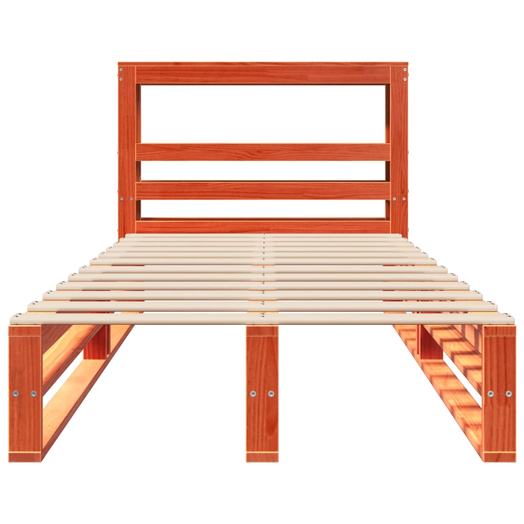 Pat de zi fără saltea, maro ceruit, 90x200 cm, lemn masiv pin GartenMobel Dekor