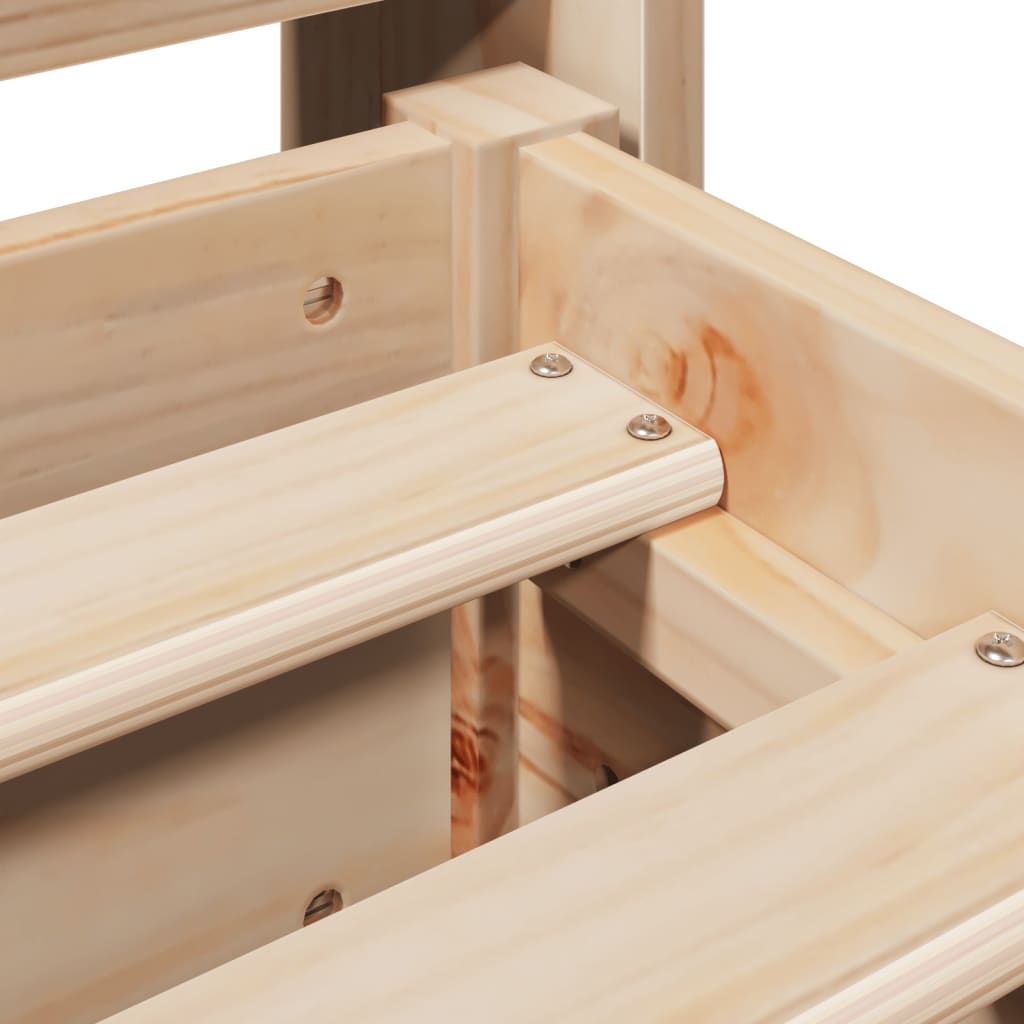 Cadru de pat fără saltea, 160x200 cm, lemn masiv pin GartenMobel Dekor