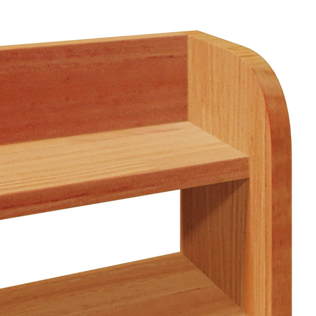 Cadru de pat cu tăblie, maro ceruit, 160x200 cm, lemn masiv pin GartenMobel Dekor