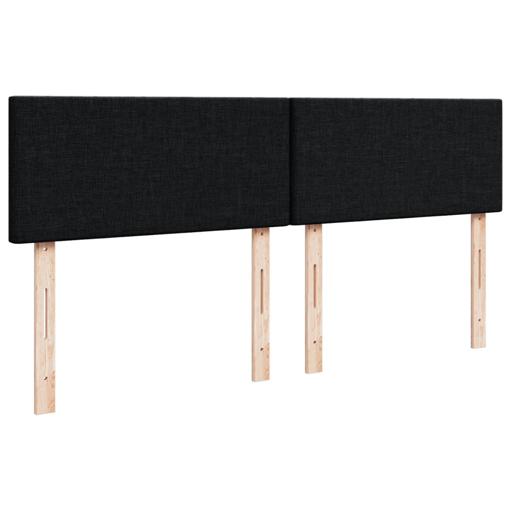Pat box spring cu saltea, negru, 180x200 cm, catifea GartenMobel Dekor