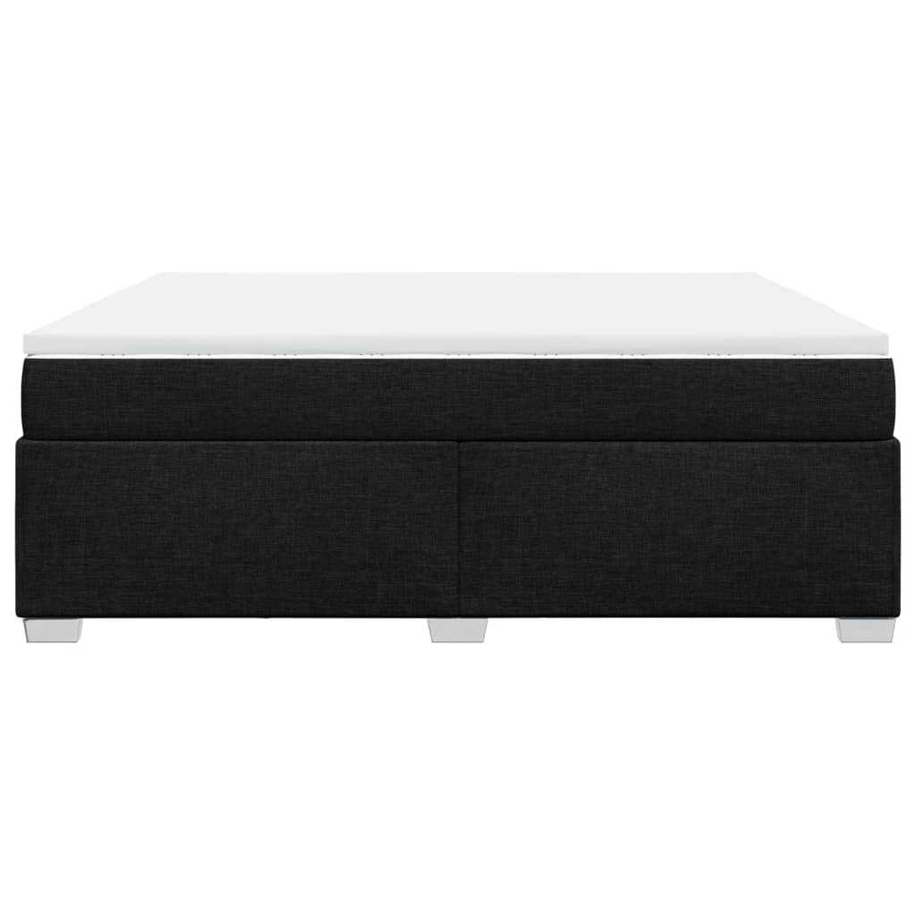 Pat box spring cu saltea, negru, 180x200 cm, catifea GartenMobel Dekor
