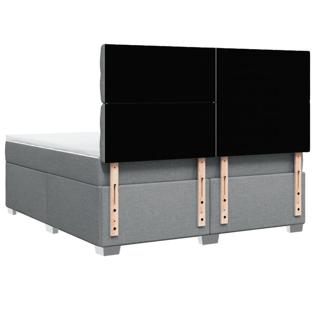 Pat continental, gri deschis, 180x200 cm, material textil GartenMobel Dekor