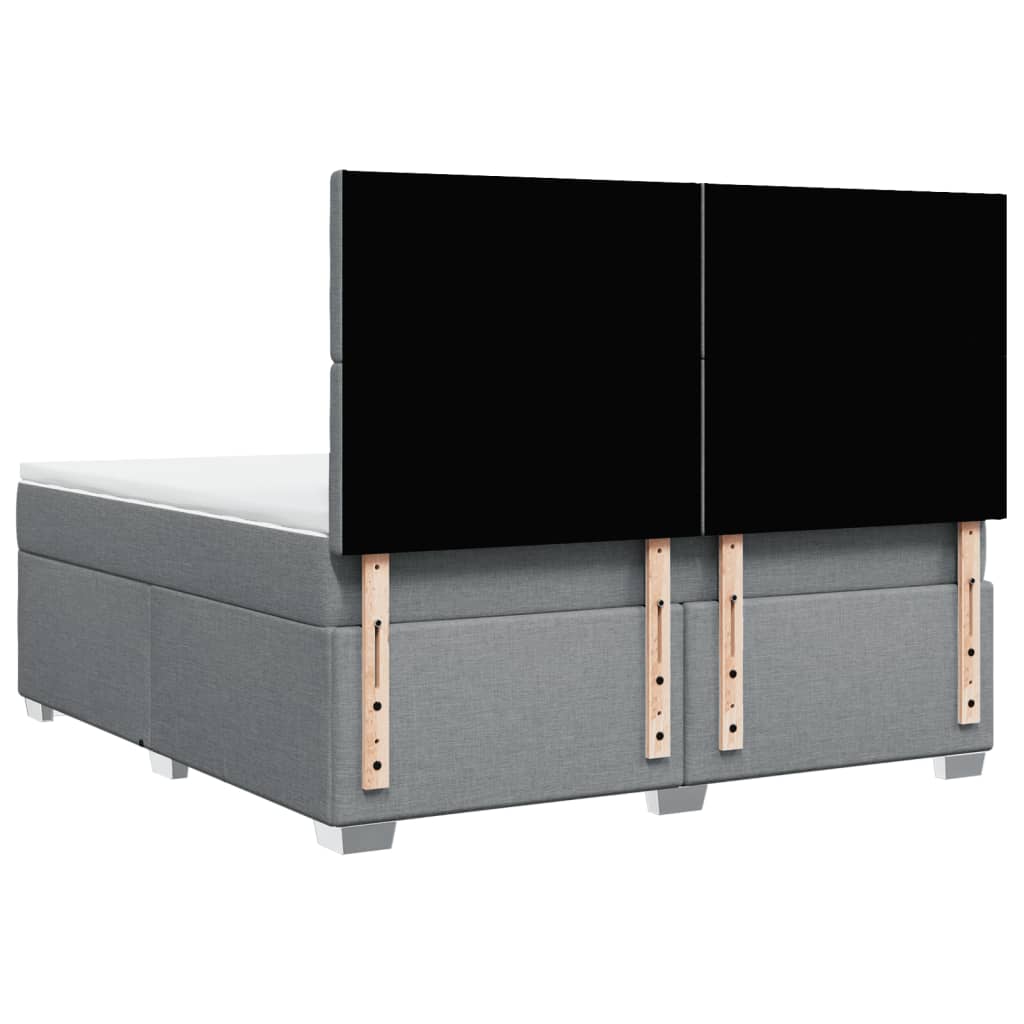 Pat continental, gri deschis, 180x200 cm, material textil GartenMobel Dekor