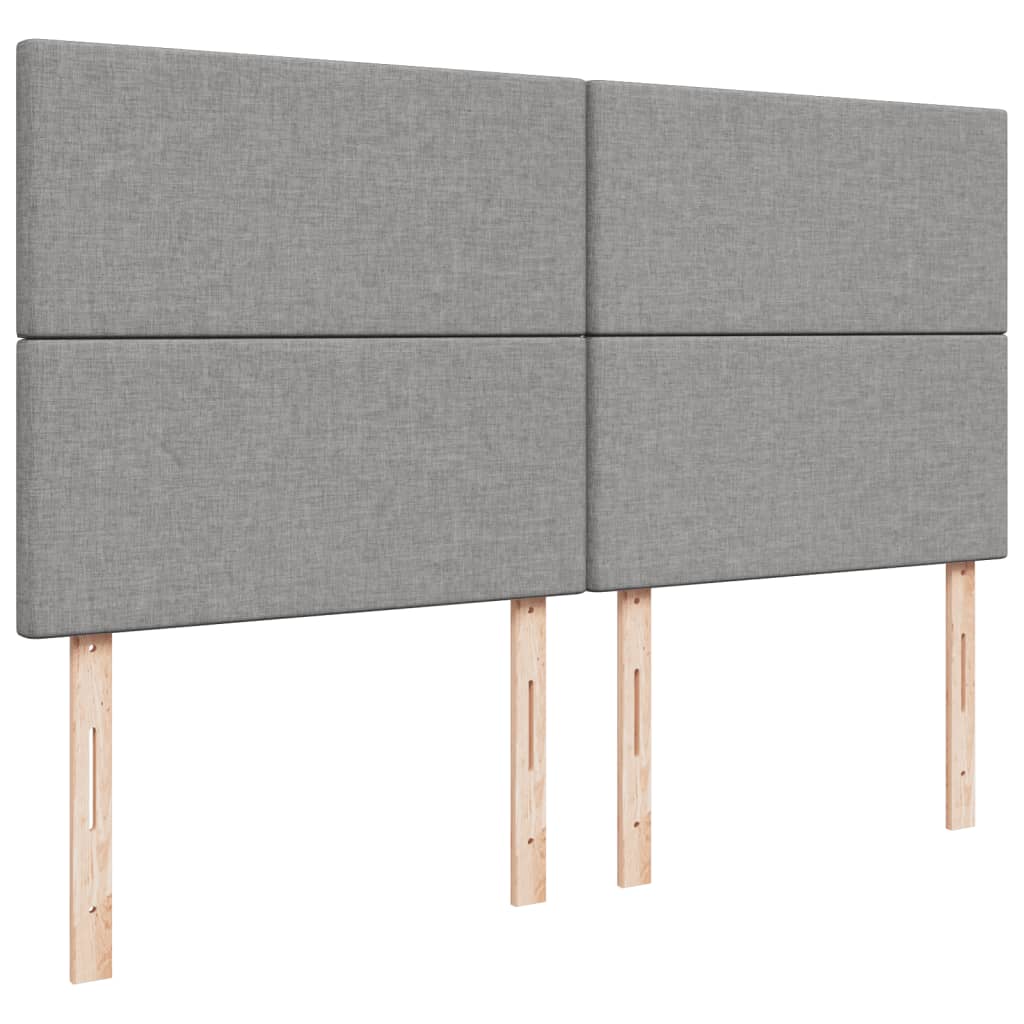 Pat continental, gri deschis, 180x200 cm, material textil GartenMobel Dekor