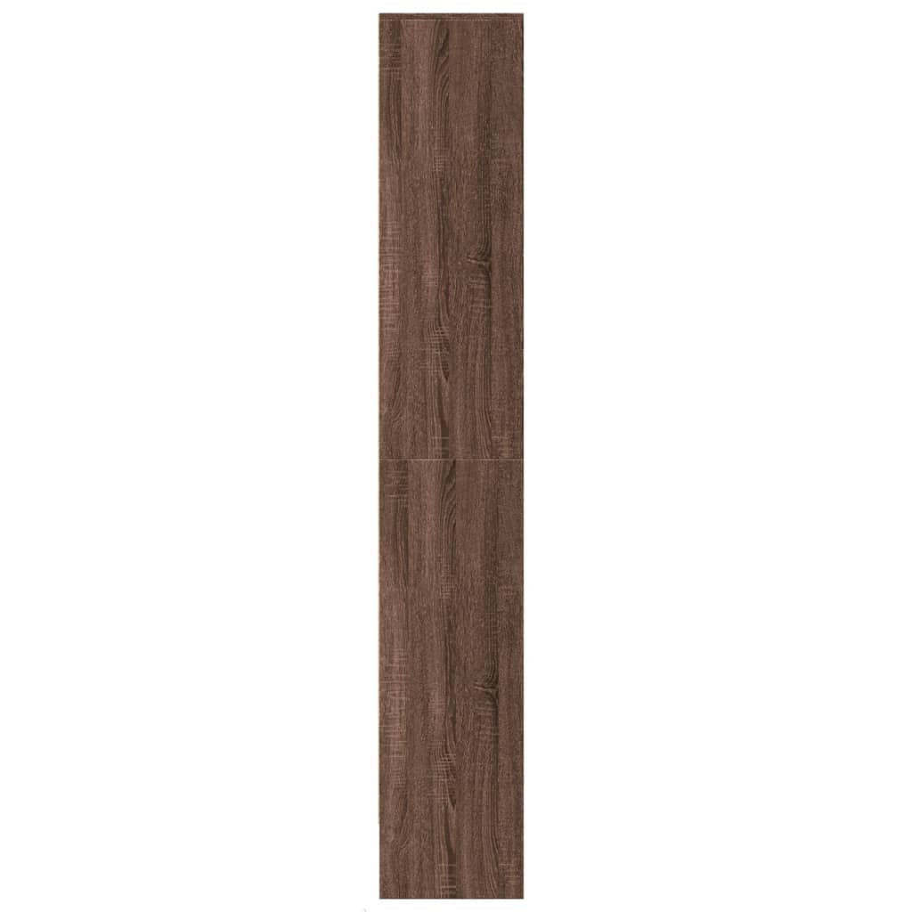 Dulap înalt cu LED stejar maro 69x32,5x200 cm lemn prelucrat GartenMobel Dekor