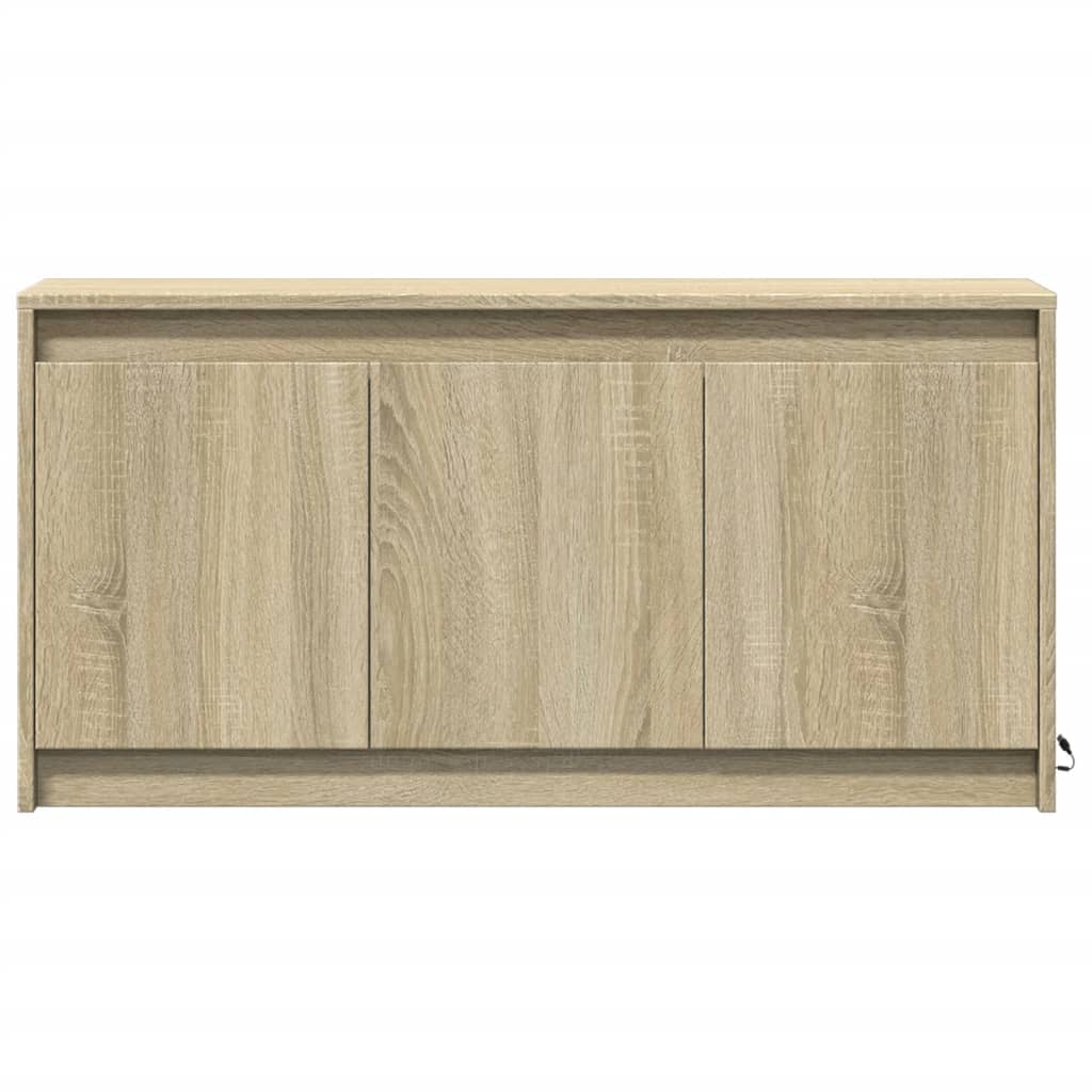 Dulap TV cu LED, stejar sonoma, 100x34x50 cm, lemn prelucrat GartenMobel Dekor