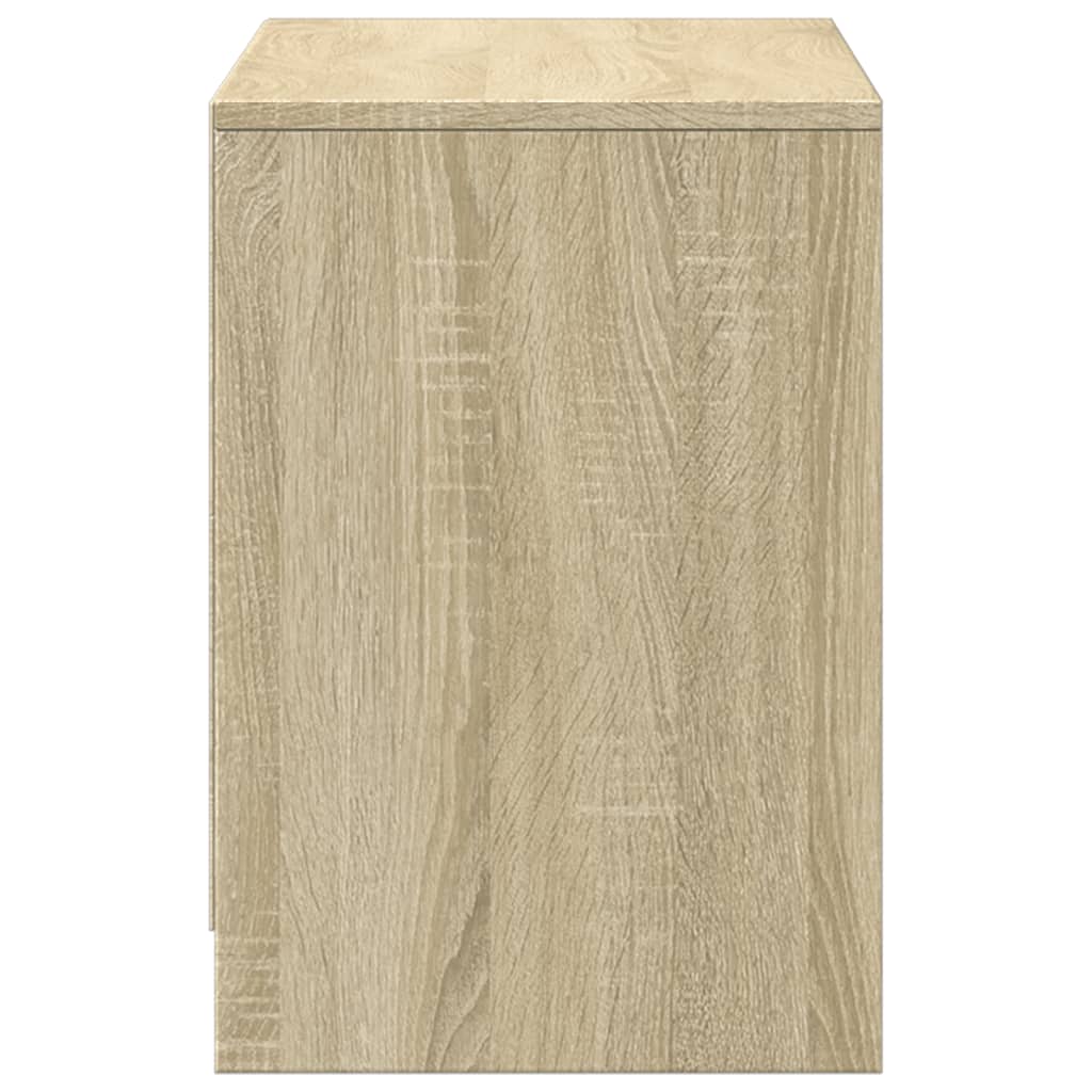 Dulap TV cu LED, stejar sonoma, 100x34x50 cm, lemn prelucrat GartenMobel Dekor