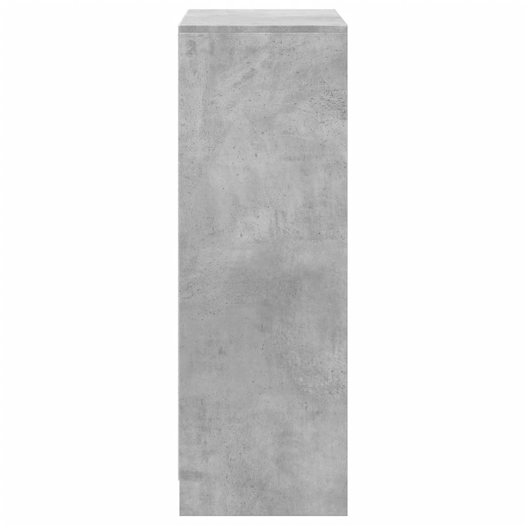 Dulap cu LED, gri beton, 72x34x100 cm, lemn prelucrat GartenMobel Dekor