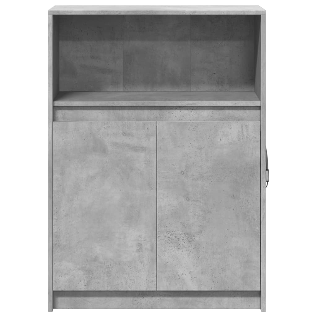 Dulap cu LED, gri beton, 72x34x100 cm, lemn prelucrat GartenMobel Dekor