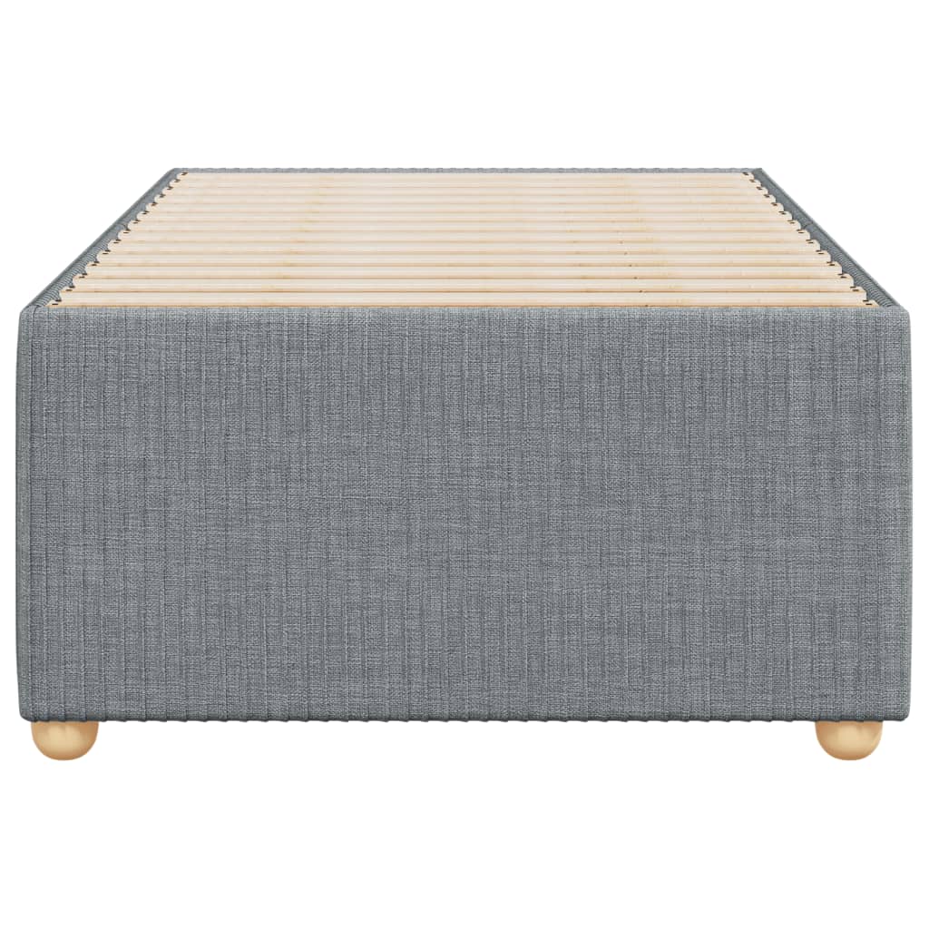 Cadru de pat, gri deschis, 100x200 cm, material textil GartenMobel Dekor