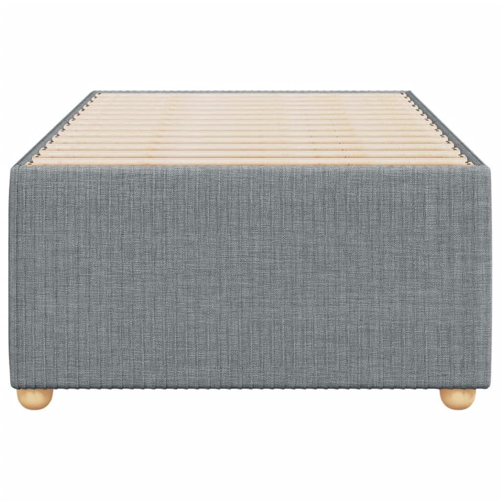 Cadru de pat, gri deschis, 80x200 cm, textil GartenMobel Dekor