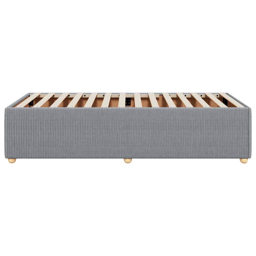 Cadru de pat, gri deschis, 80x200 cm, textil GartenMobel Dekor