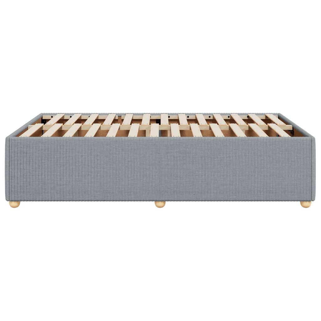 Cadru de pat, gri deschis, 120x190 cm, material textil GartenMobel Dekor